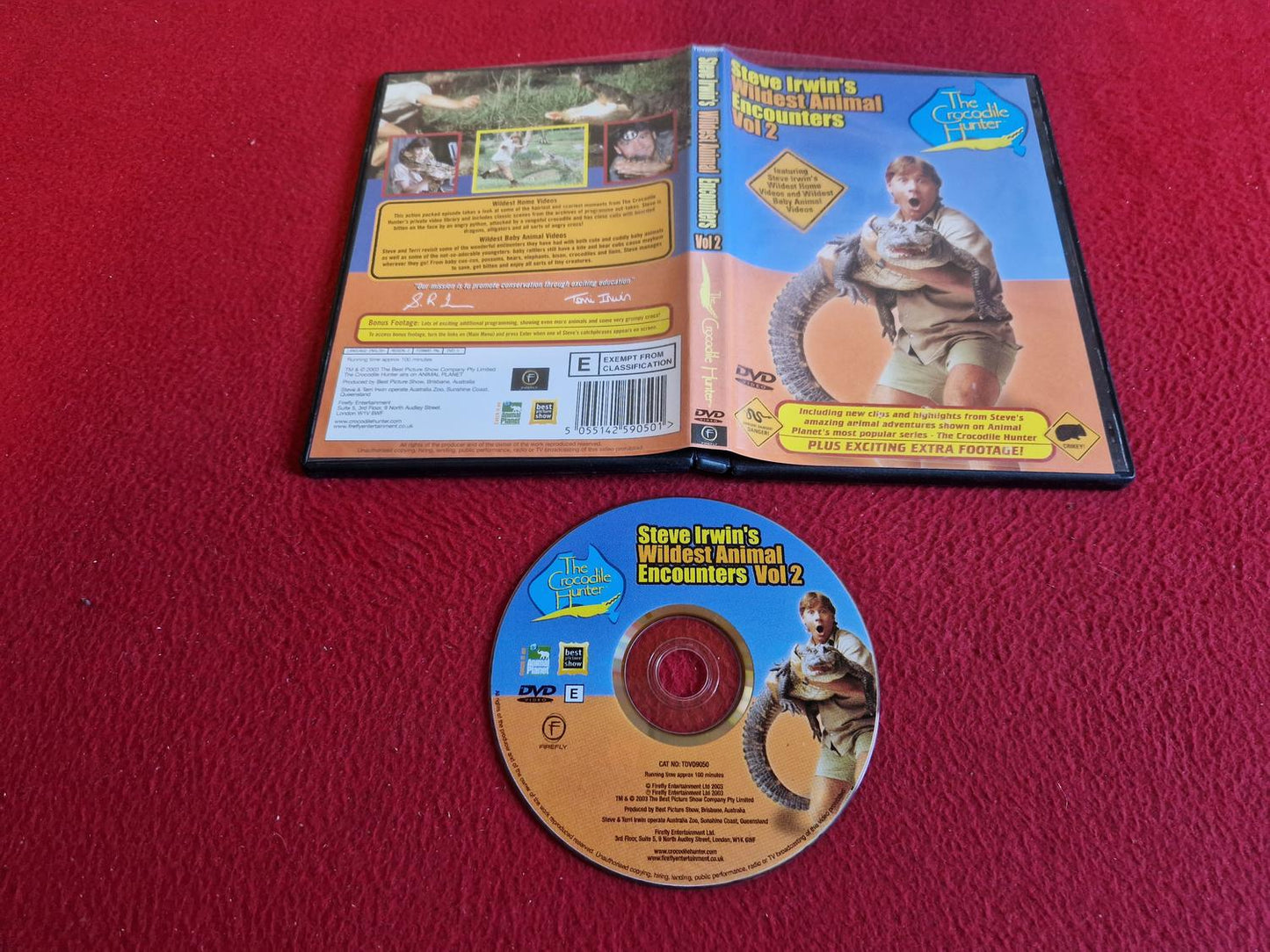 THE CROCODILE HUNTER - STEVE IRWIN'S WILDEST ANIMAL ENCOUNTERS VOL 2 DVD