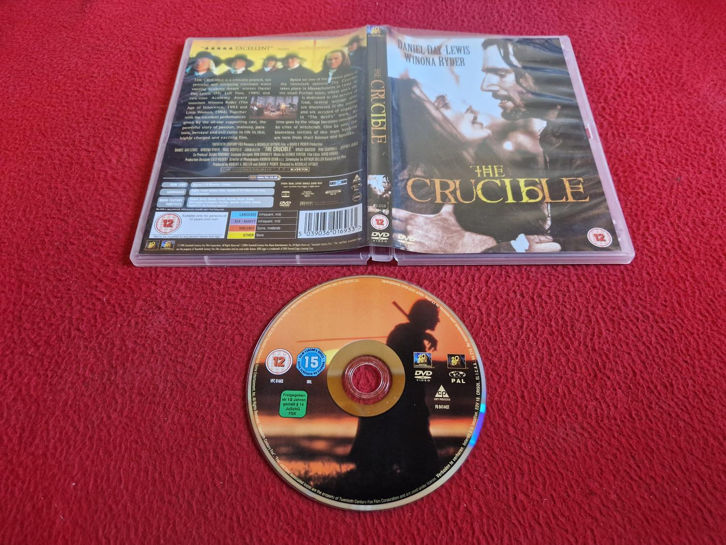 THE CRUCIBLE DVD