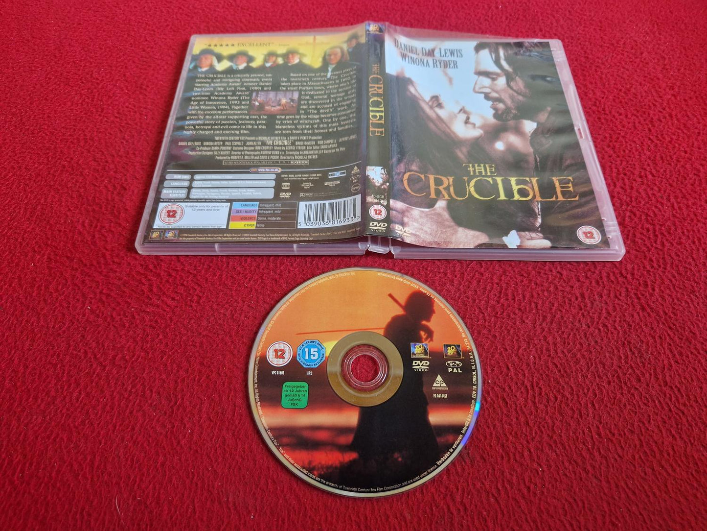 THE CRUCIBLE DVD