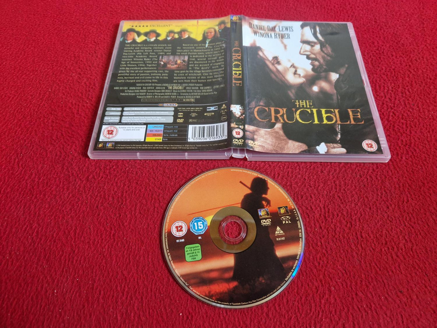 THE CRUCIBLE DVD