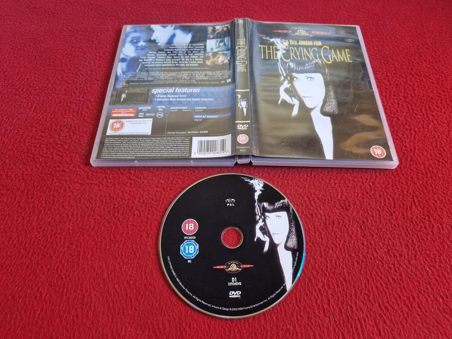 THE CRYING GAME DVD