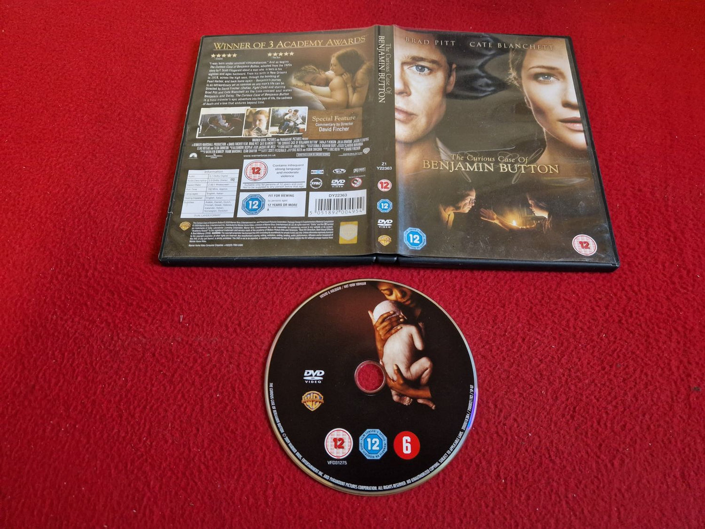 THE CURIOUS CASE OF BENJAMIN BUTTON DVD