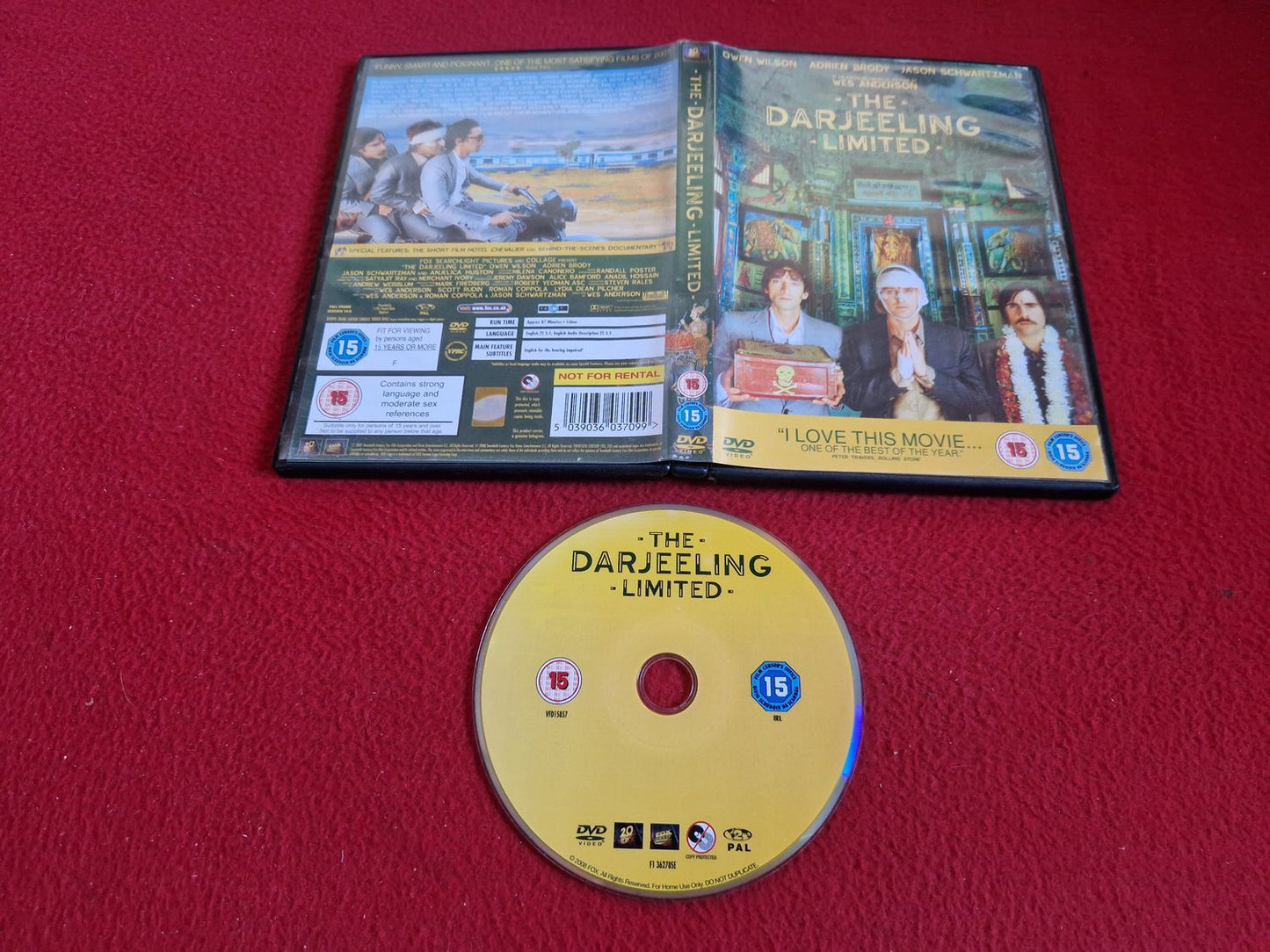 THE DARJEELING LIMITED DVD