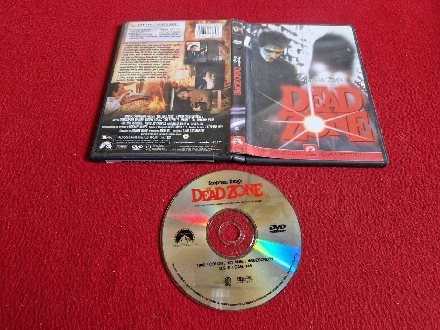 THE DEAD ZONE [ STEPHEN KING ] [ REGION 1 / NTSC ] DVD