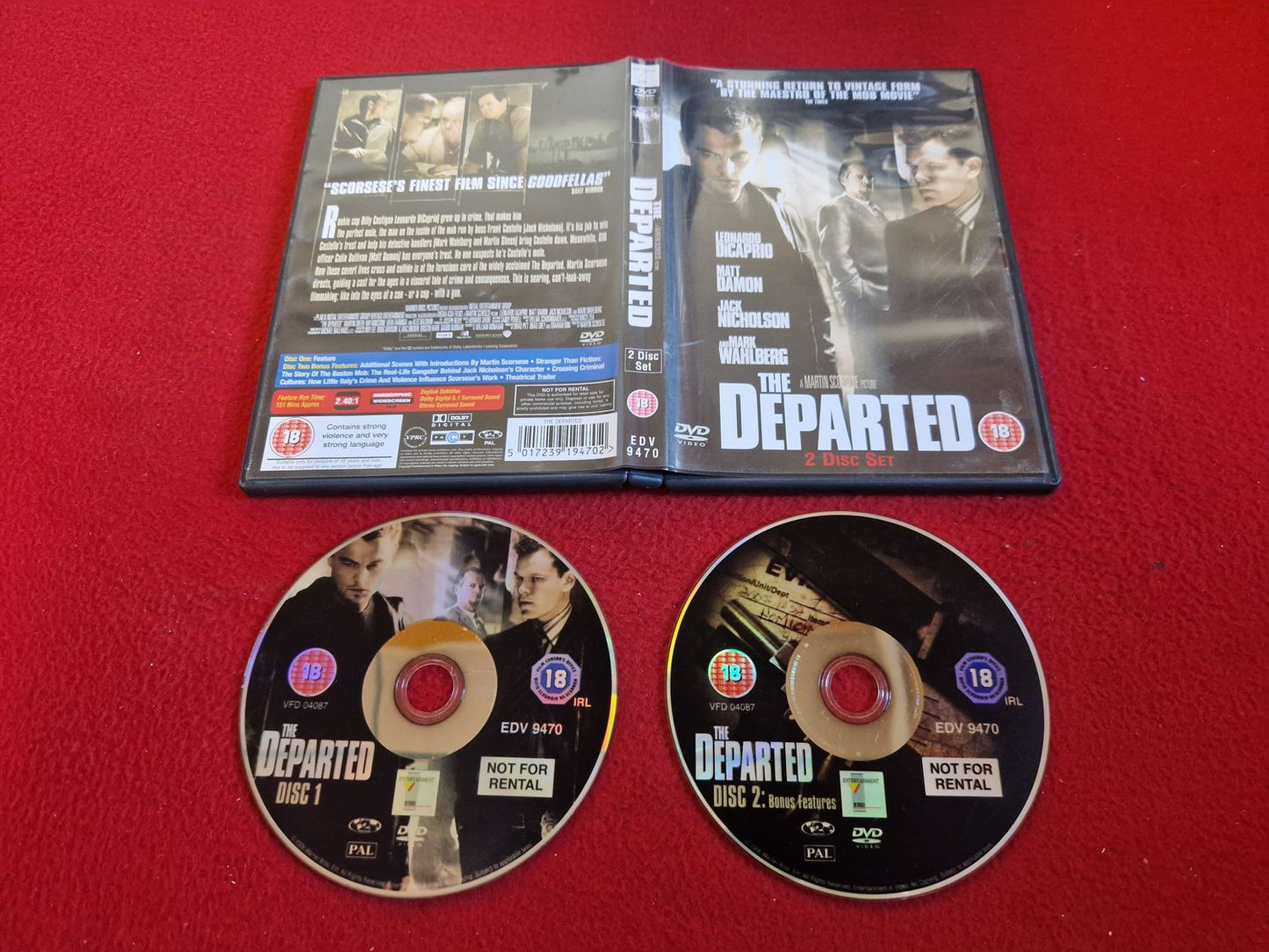 THE DEPARTED DVD