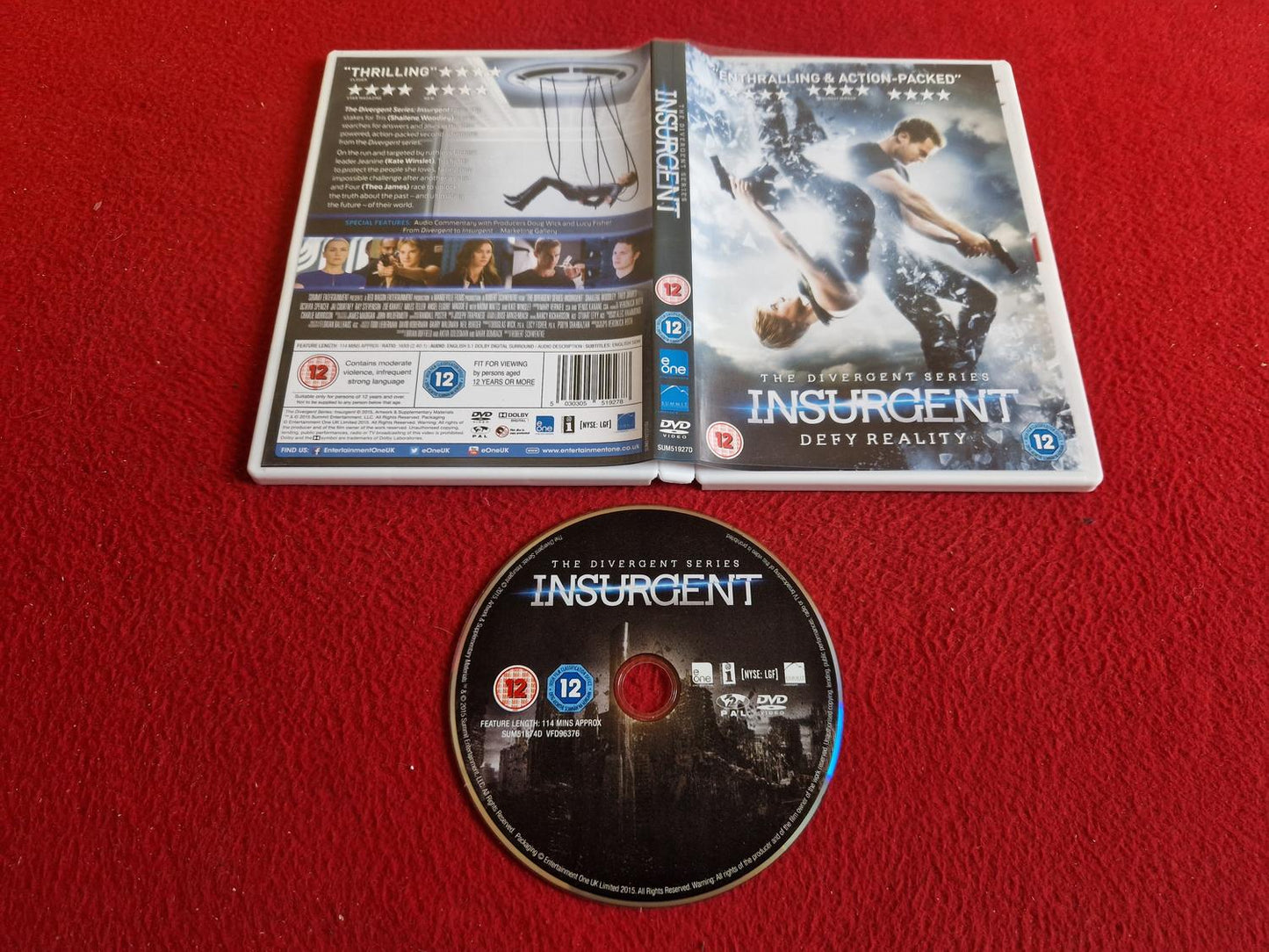 THE DIVERGENT SERIES: INSURGENT DVD