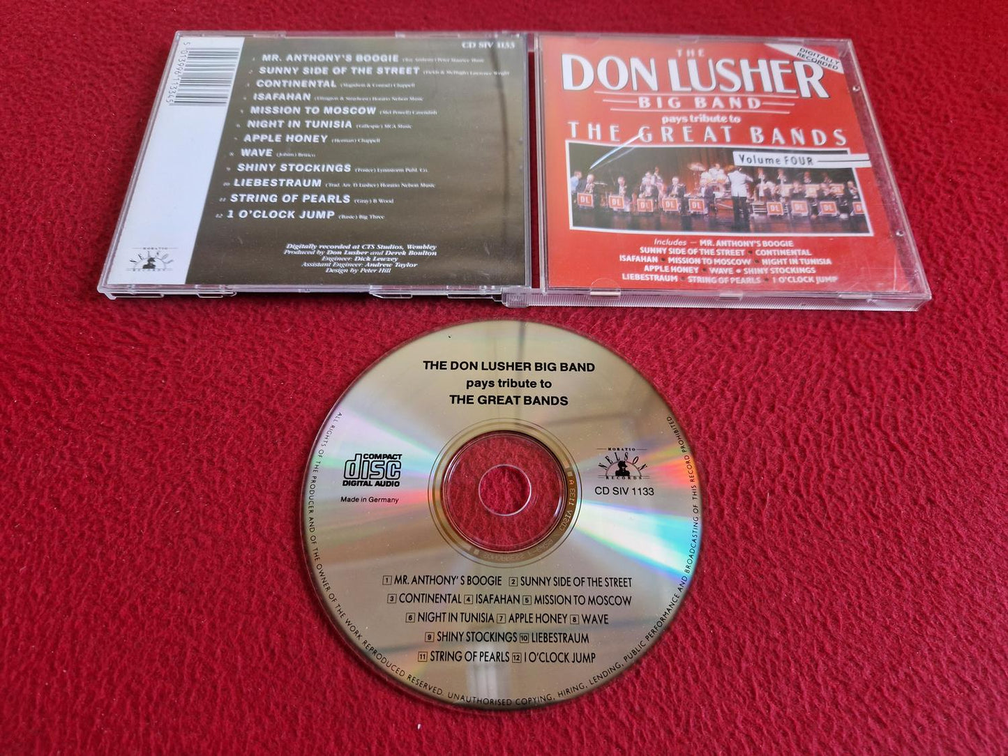 THE DON LUSHER BIG BAND PAYS TRIBUTE TO THE GREAT BANDS CD