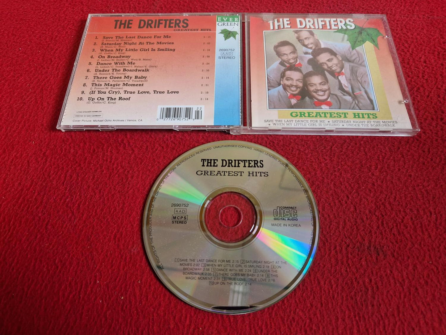 THE DRIFTERS GREATEST HITS CD