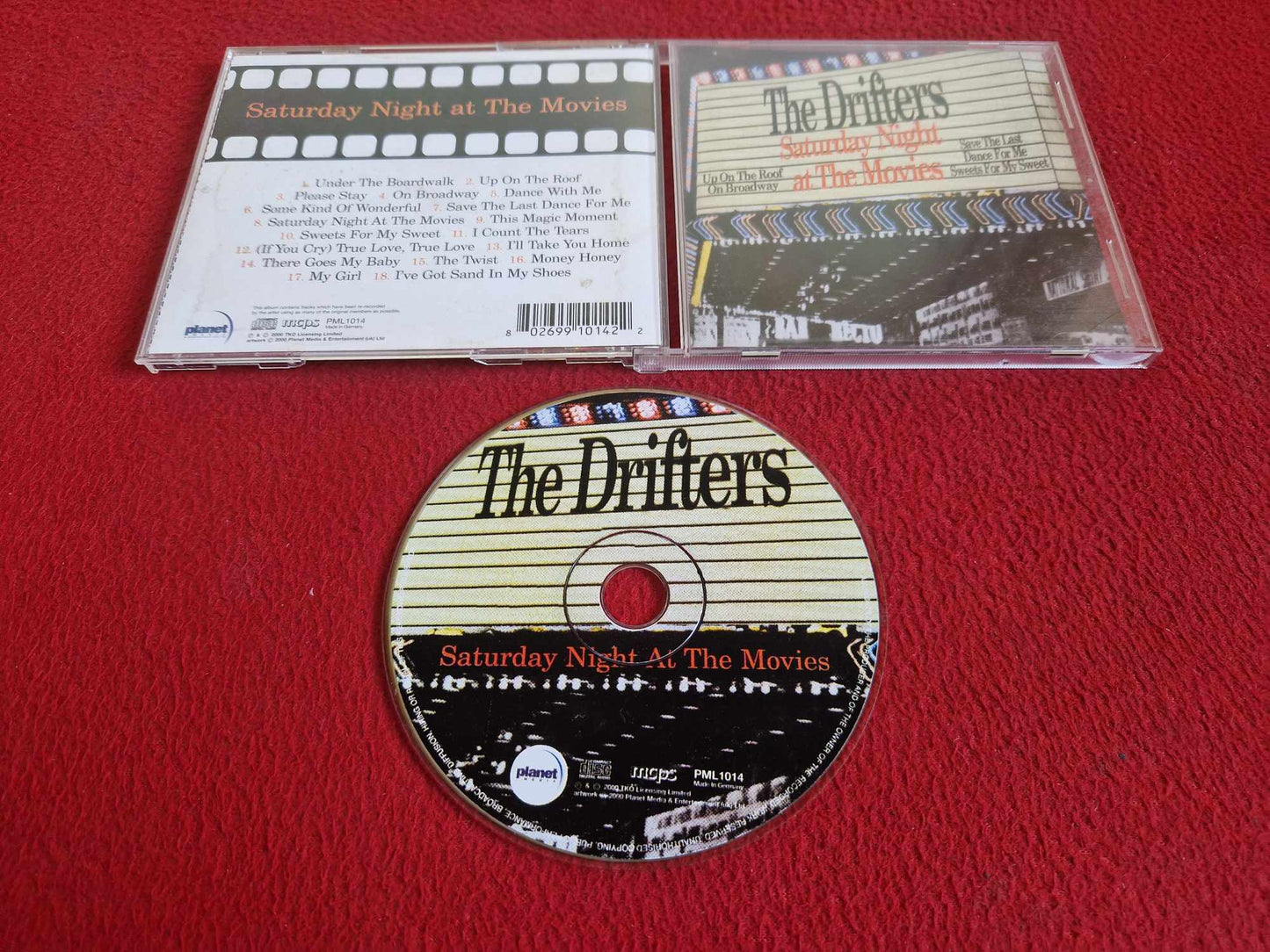 THE DRIFTERS SATURDAY NIGHT AT THE MOVIES CD