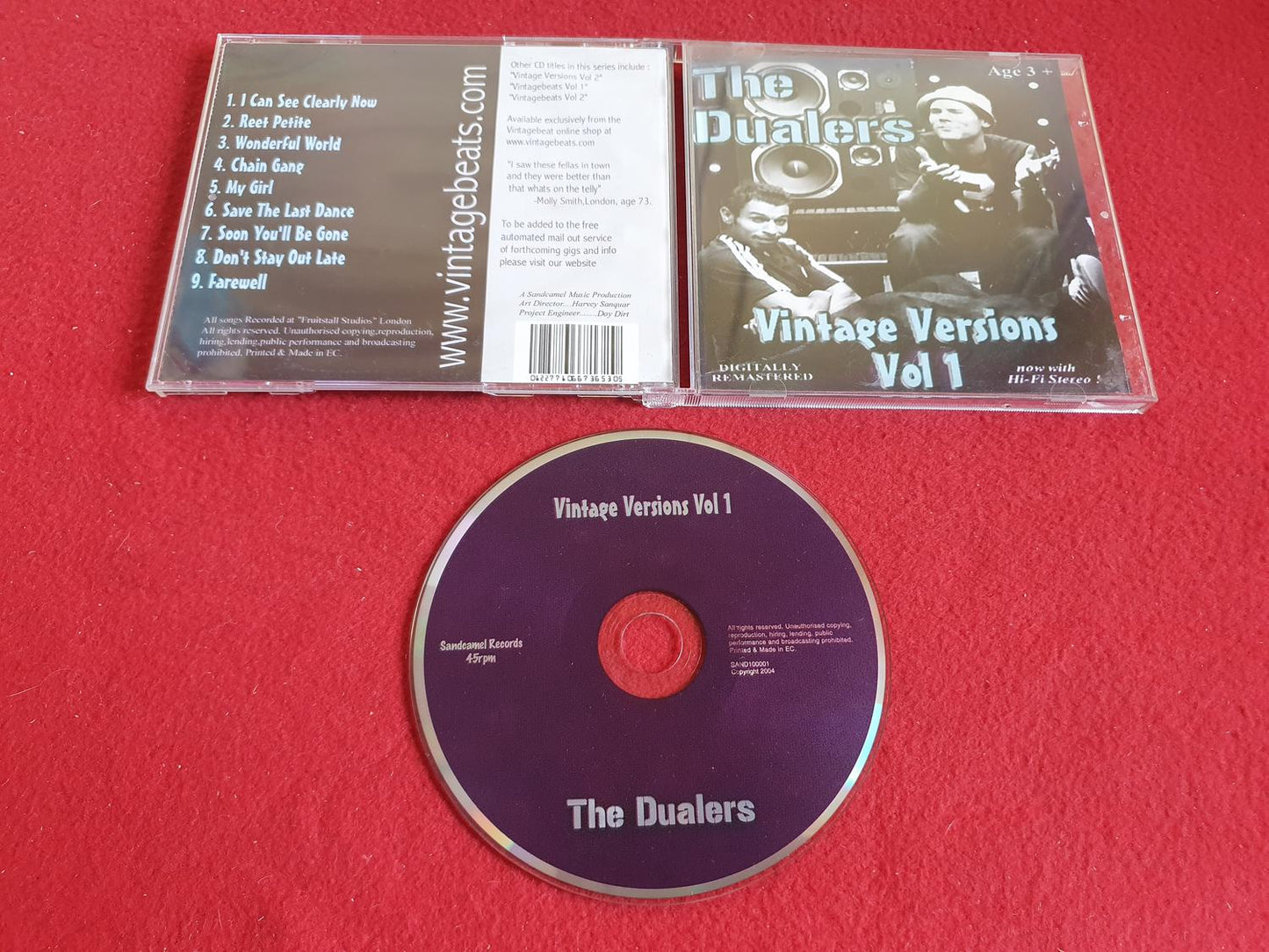 THE DUALERS VINTAGE VERSIONS VOL 1 till CD