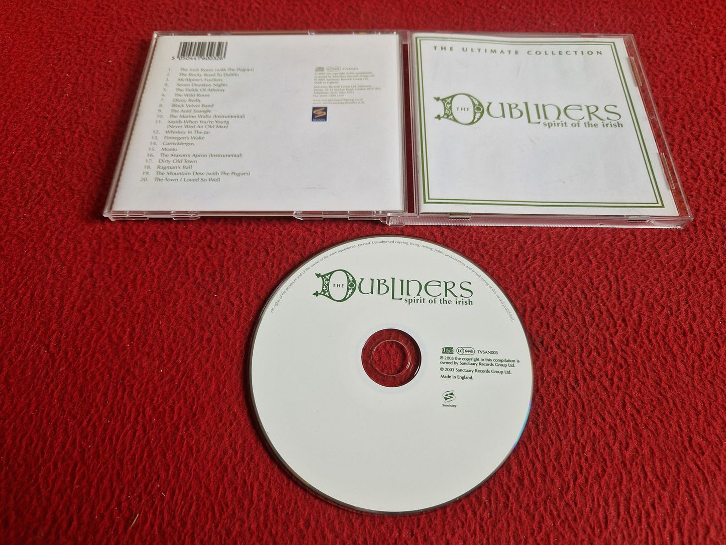 THE DUBLINERS SPIRIT OF THE IRISH CD