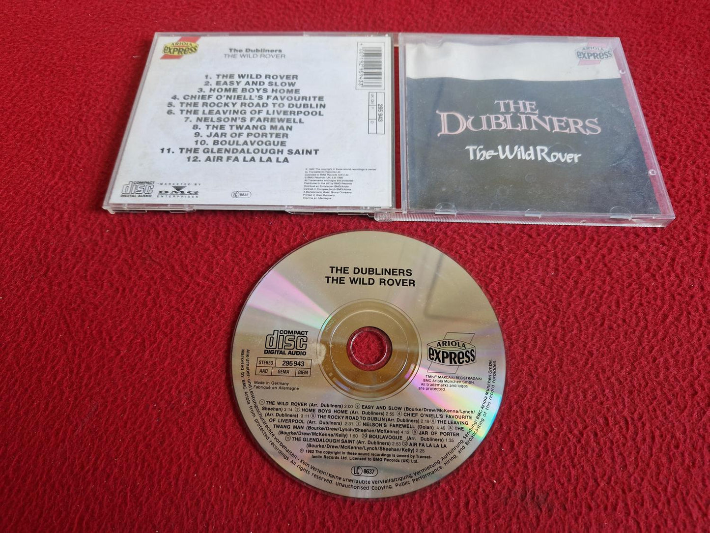 THE DUBLINERS THE WILD ROVER CD