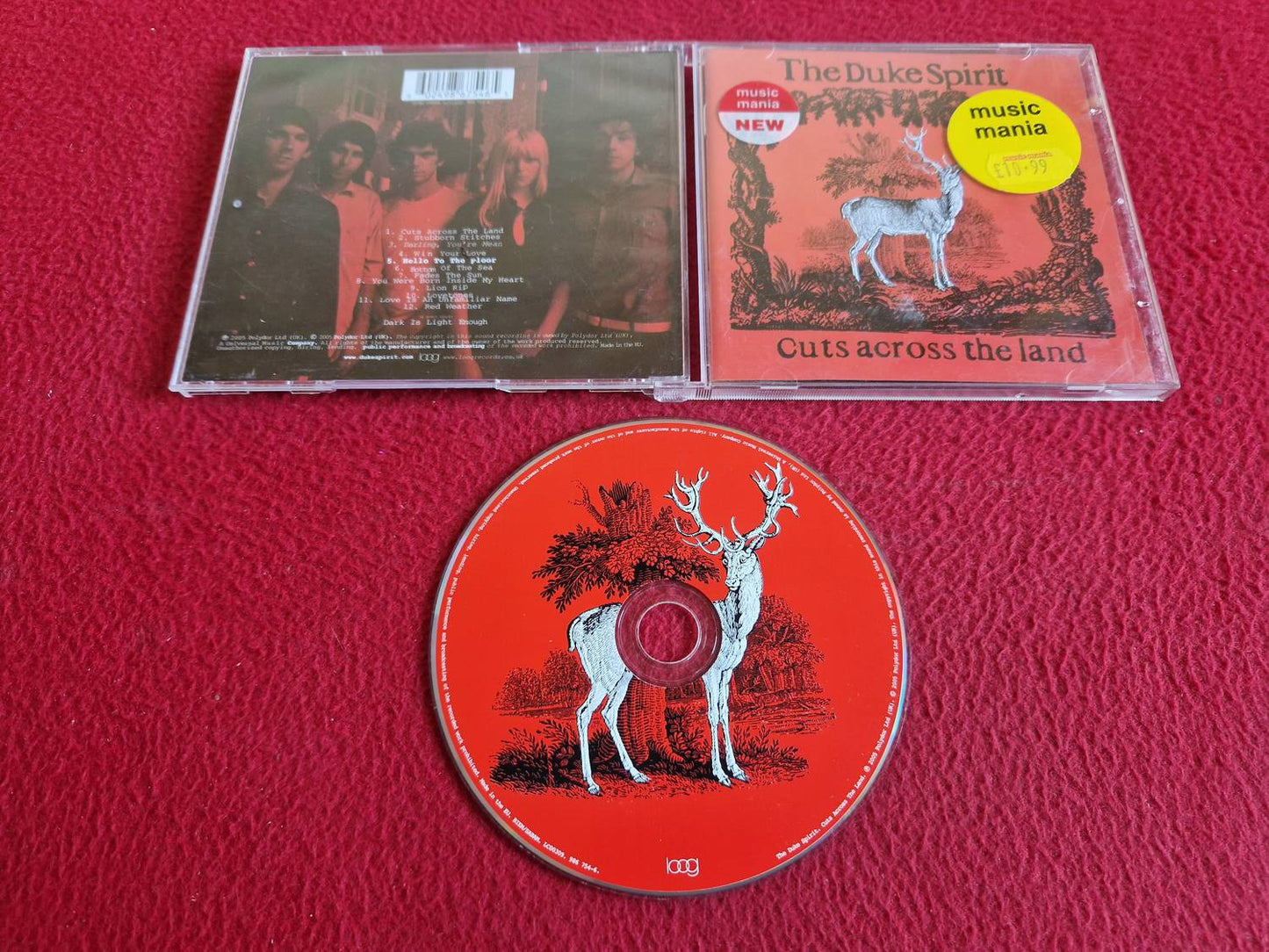 THE DUKE SPIRIT CUTS ACROSS THE LAND CD