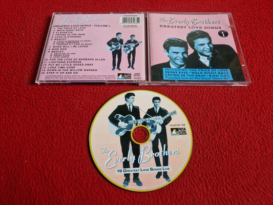THE EVERLY BROTHERS GREATEST LOVE SONGS VOLUME 1 CD