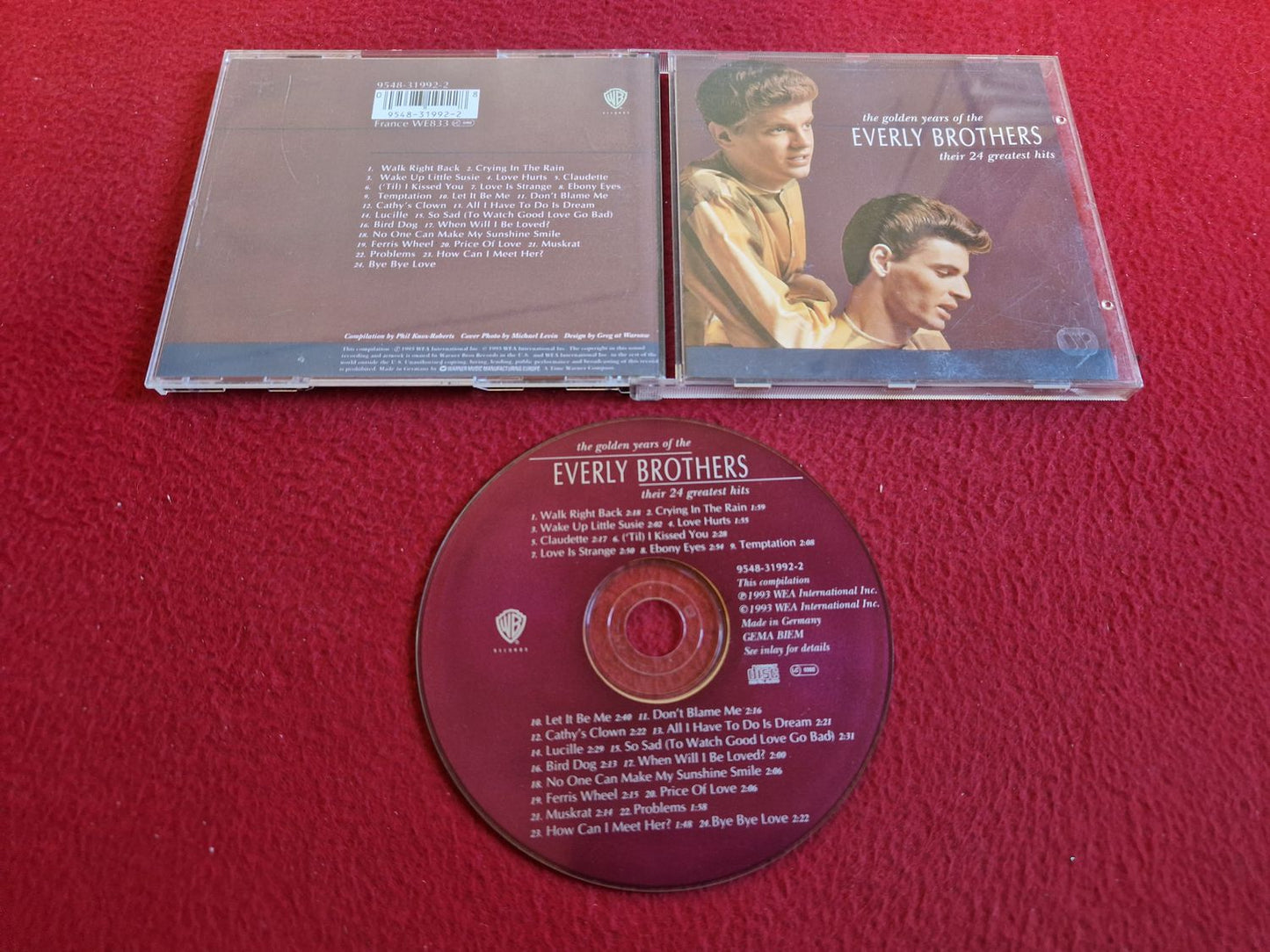 THE EVERLY BROTHERS THE GOLDEN YEARS OF THE EVERLY BROTHERS CD
