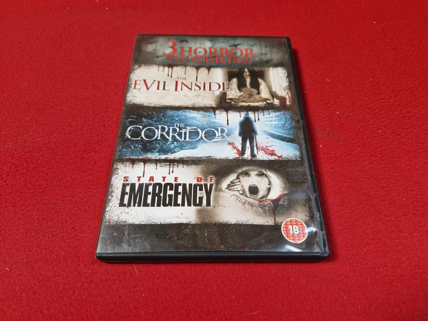 THE EVIL INSIDE / THE CORRIDOR / STATE OF EMERGENCY BOX till DVD