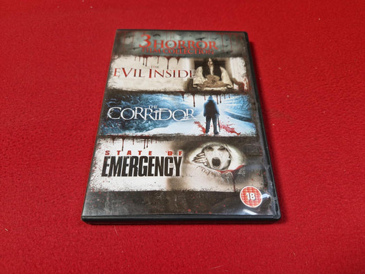 THE EVIL INSIDE / THE CORRIDOR / STATE OF EMERGENCY BOX till DVD