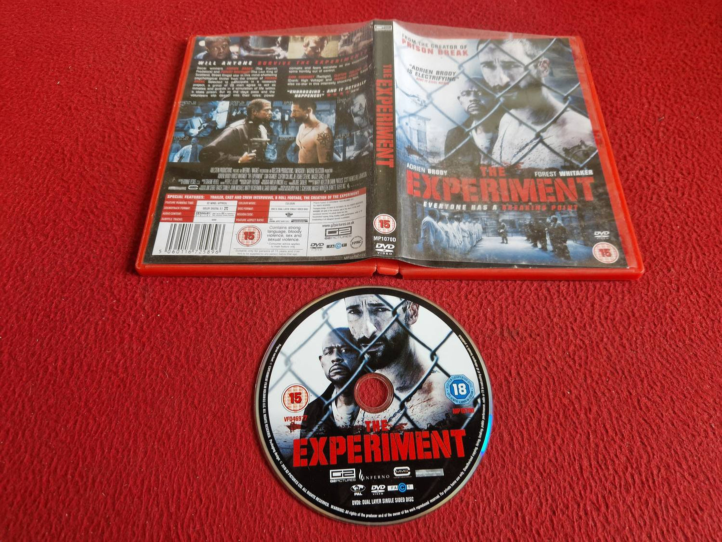 THE EXPERIMENT DVD