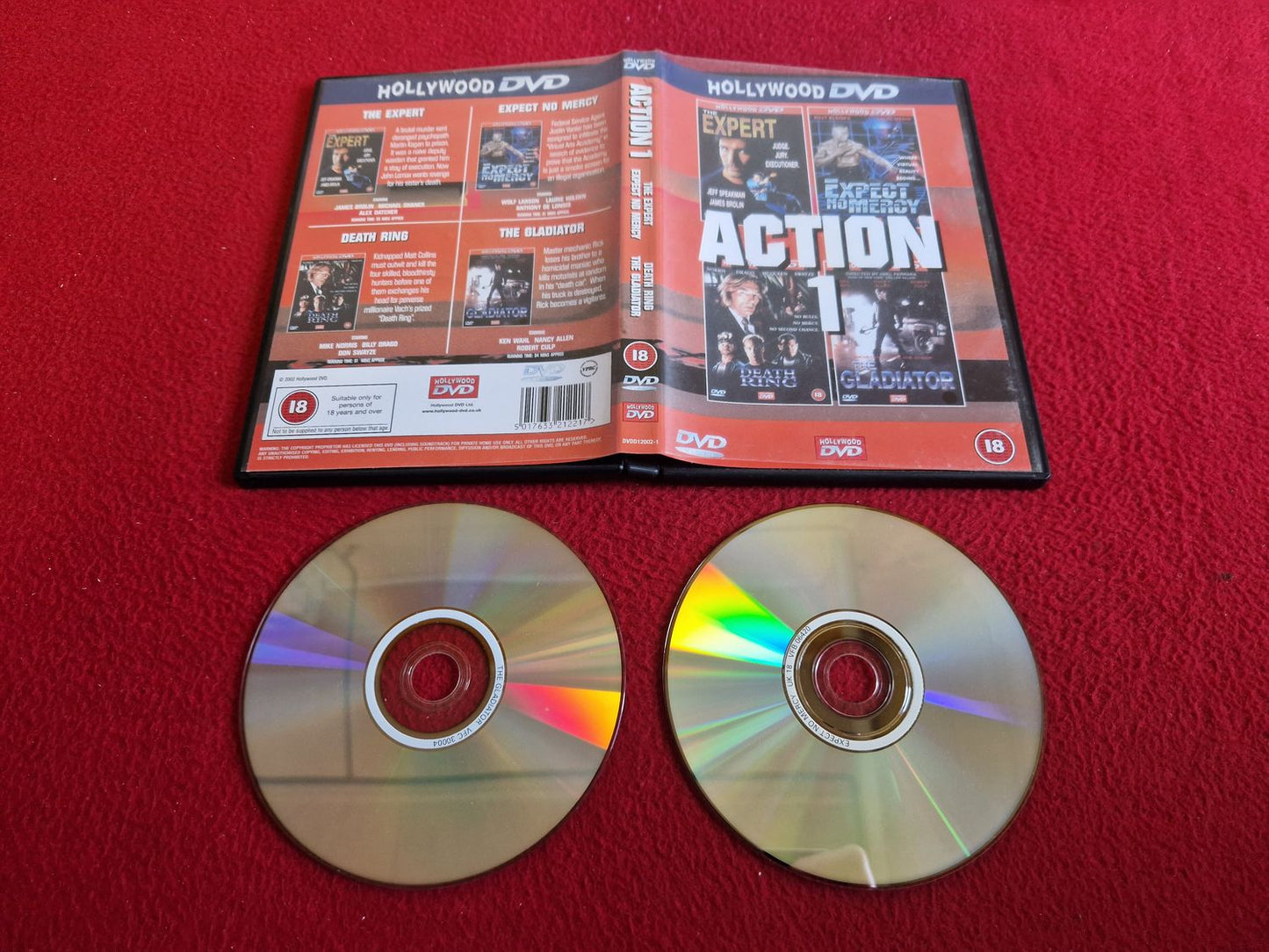 THE EXPERT / EXPECT NO MERCY / DEATH RING / THE GLADIATOR DVD