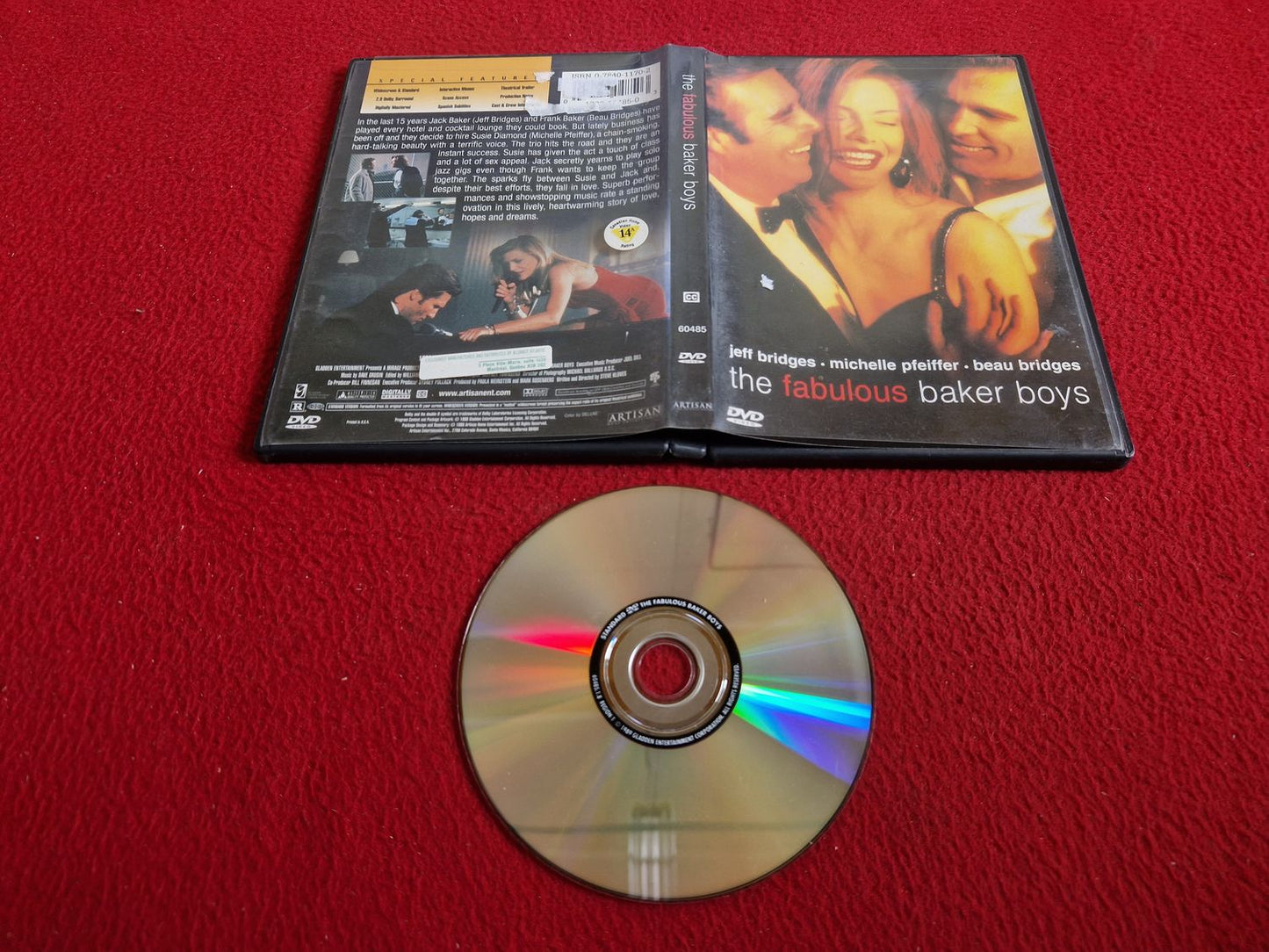 THE FABULOUS BAKER BOYS DVD