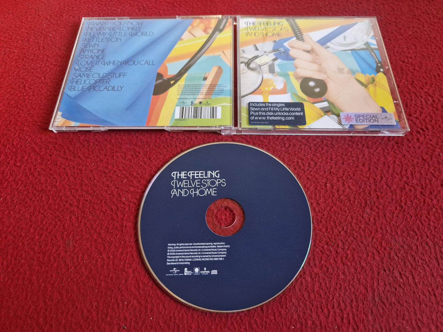 THE FEELING TWELVE STOPS AND HOME CD