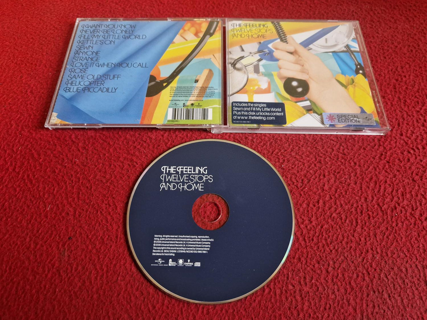 THE FEELING TWELVE STOPS AND HOME CD