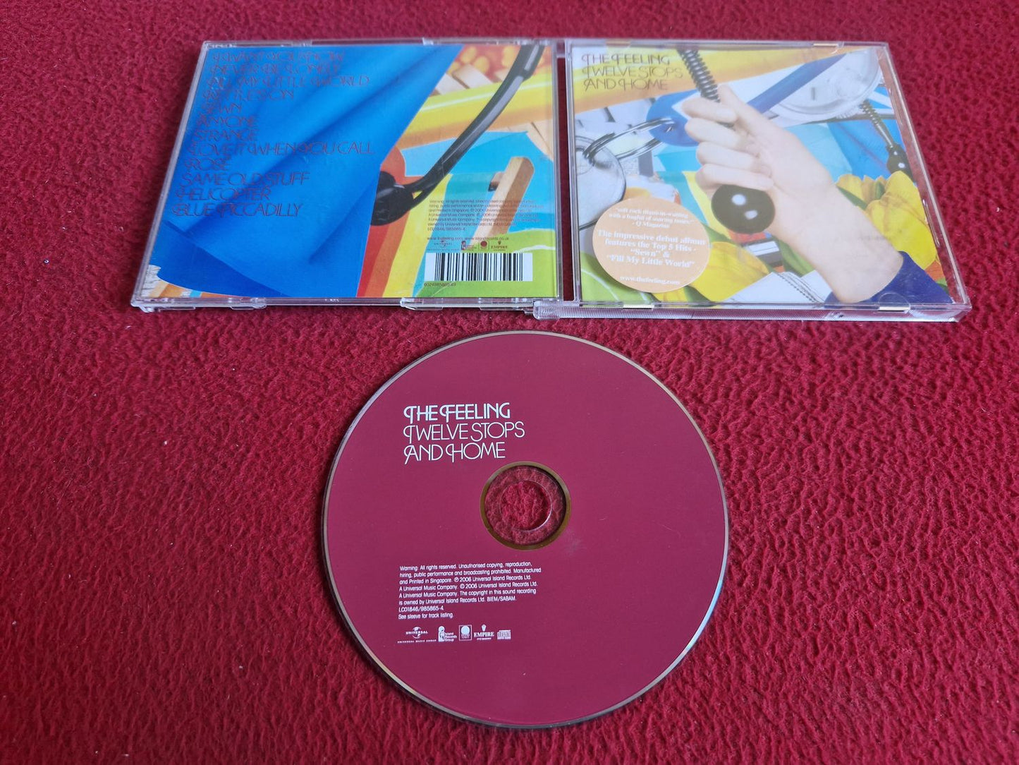 THE FEELING TWELVE STOPS AND HOME CD