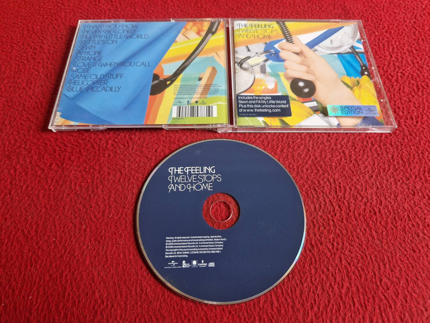THE FEELING TWELVE STOPS AND HOME CD