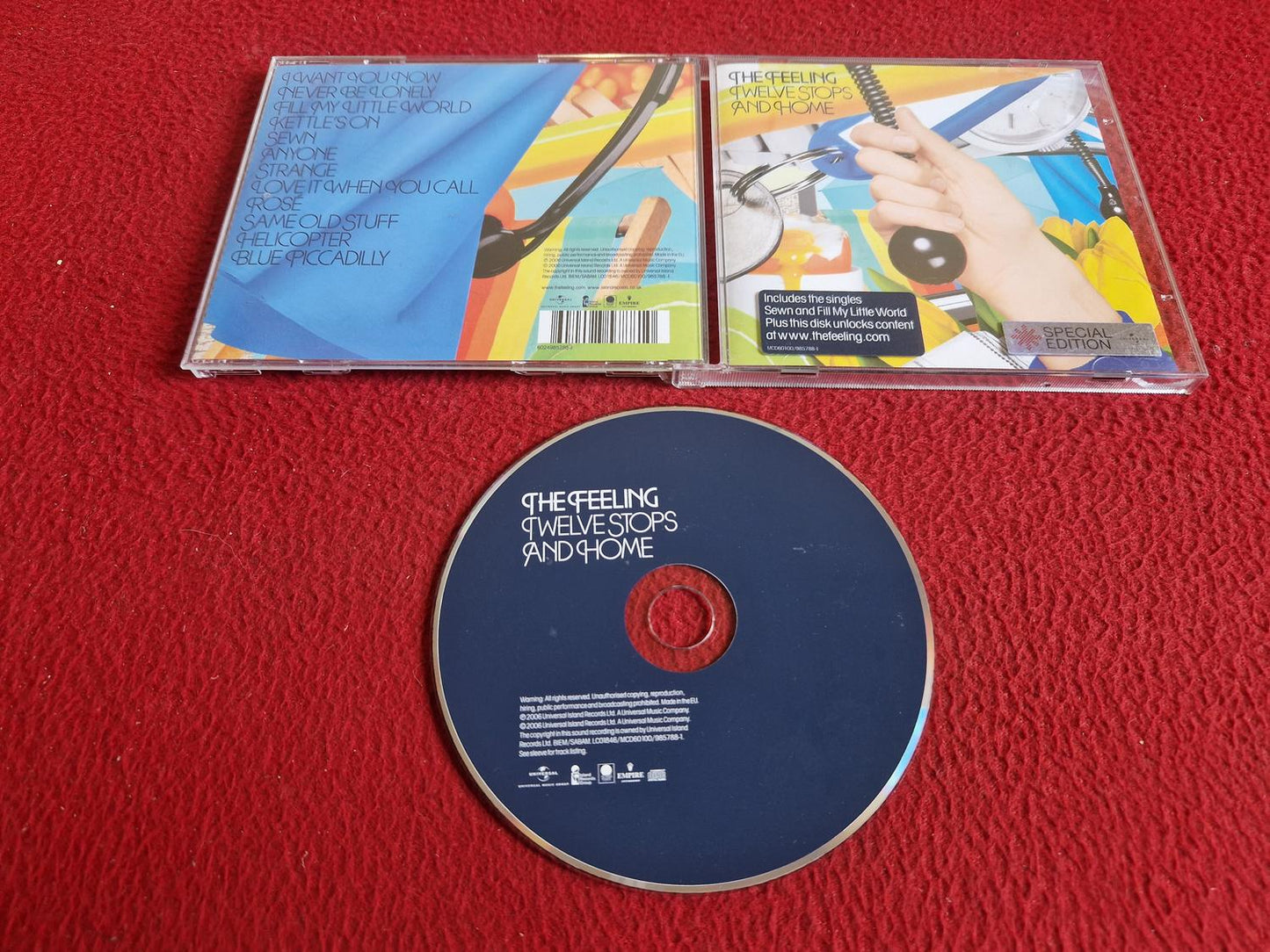 THE FEELING TWELVE STOPS AND HOME CD