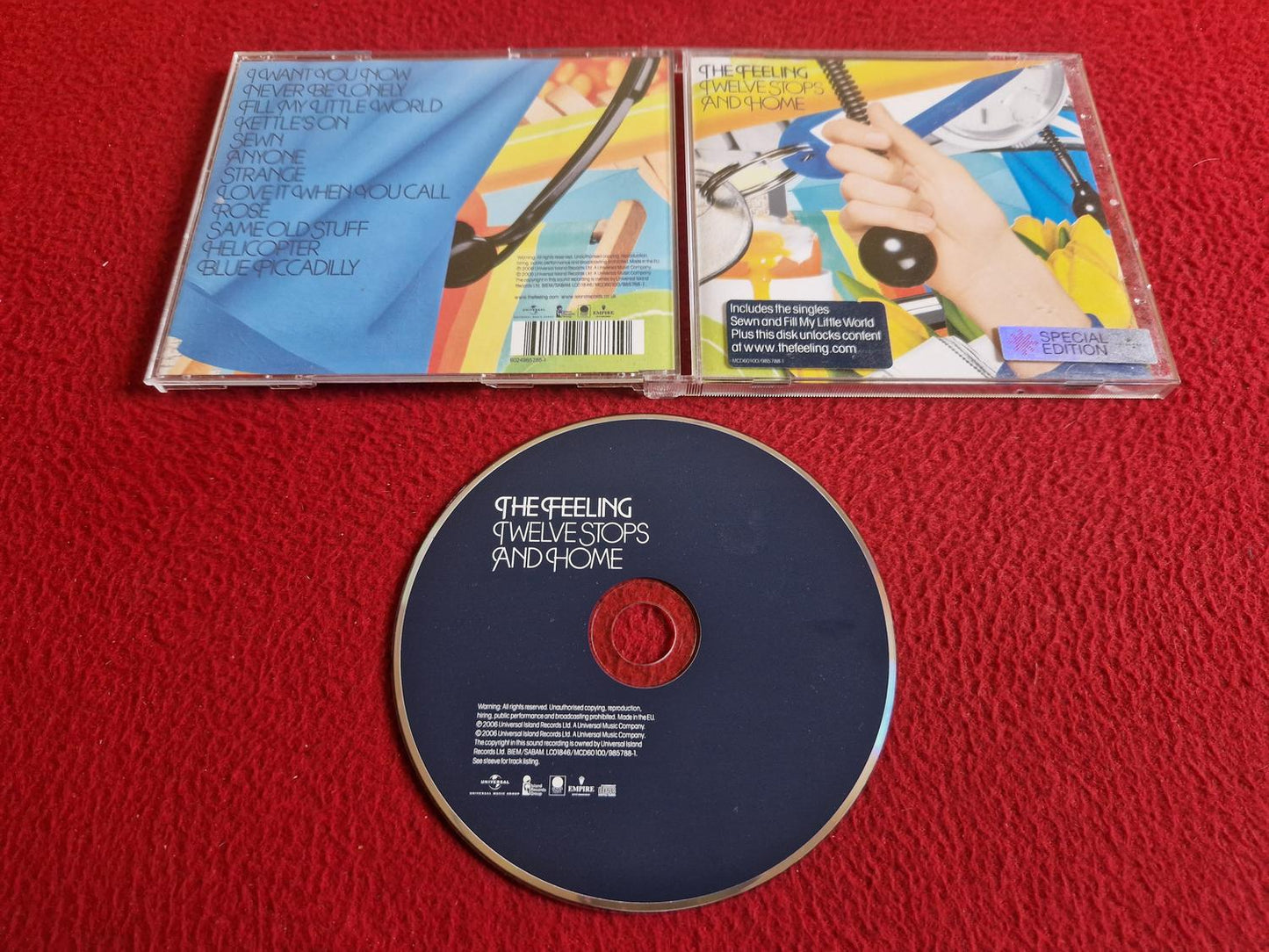 THE FEELING TWELVE STOPS AND HOME CD