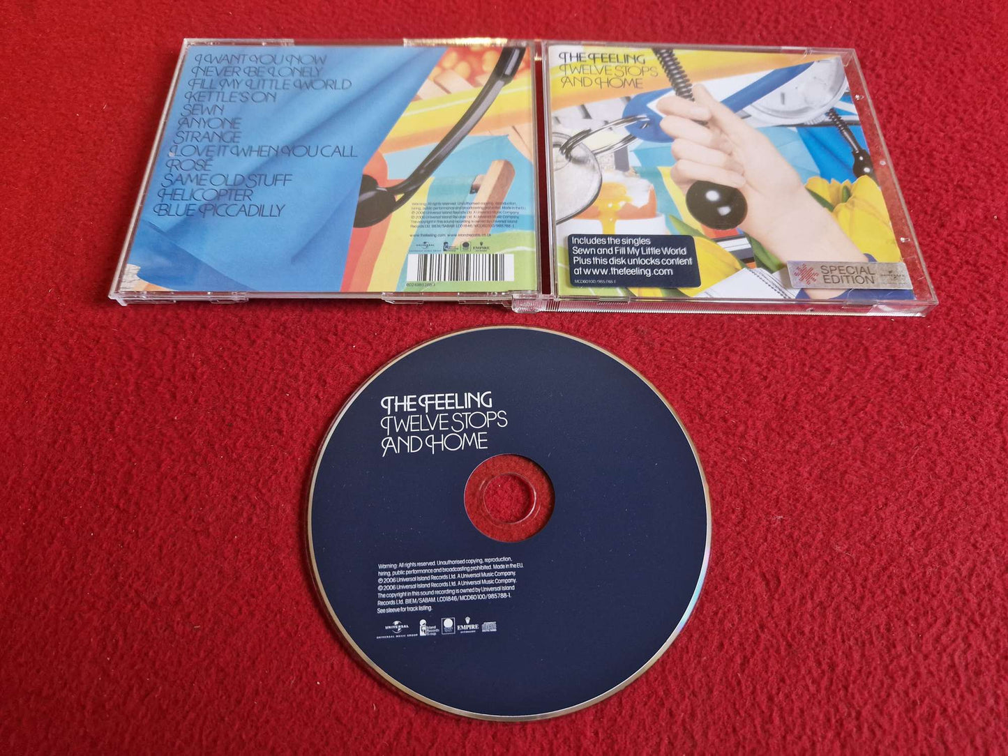 THE FEELING TWELVE STOPS AND HOME CD