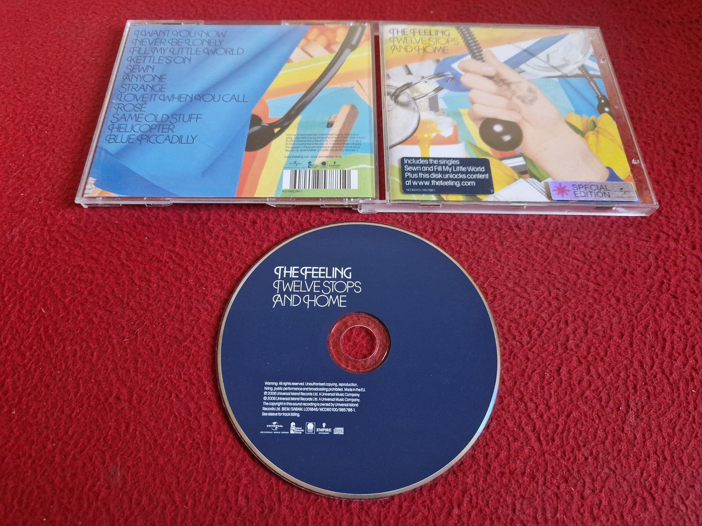 THE FEELING TWELVE STOPS AND HOME CD