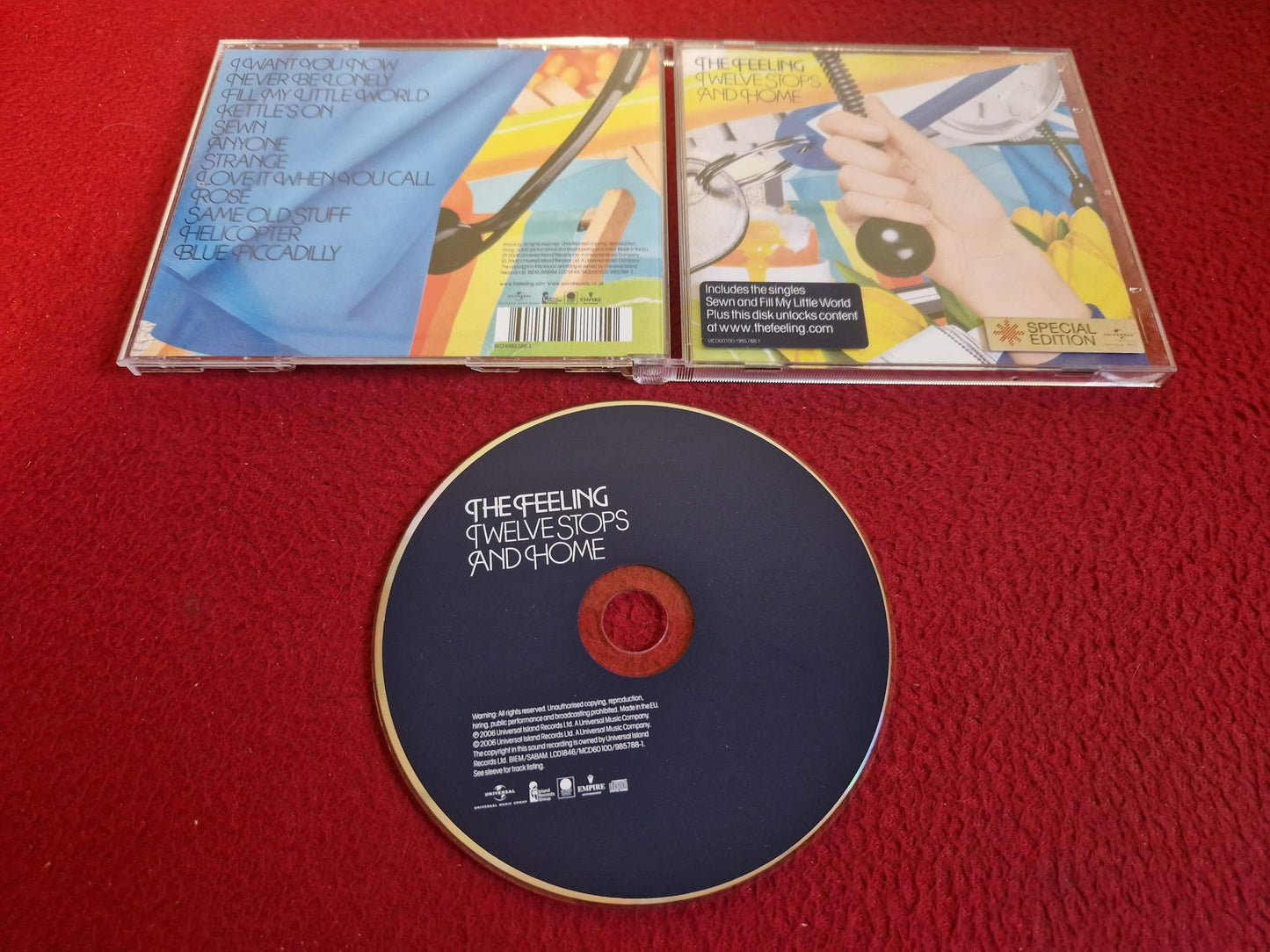 THE FEELING TWELVE STOPS AND HOME CD