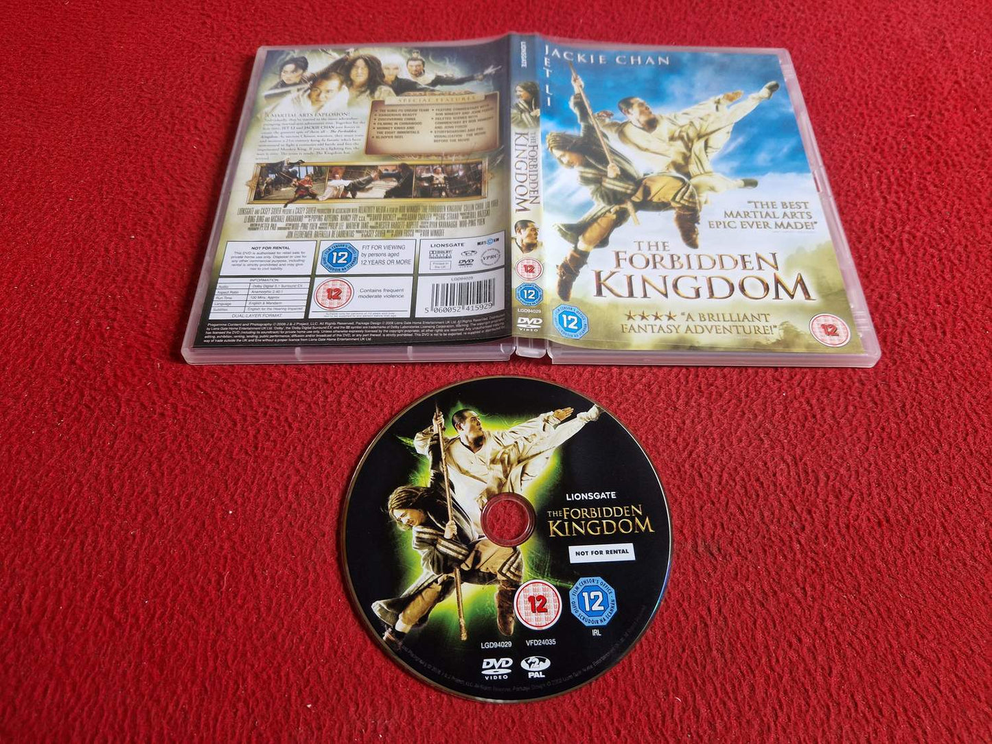 THE FORBIDDEN KINGDOM DVD