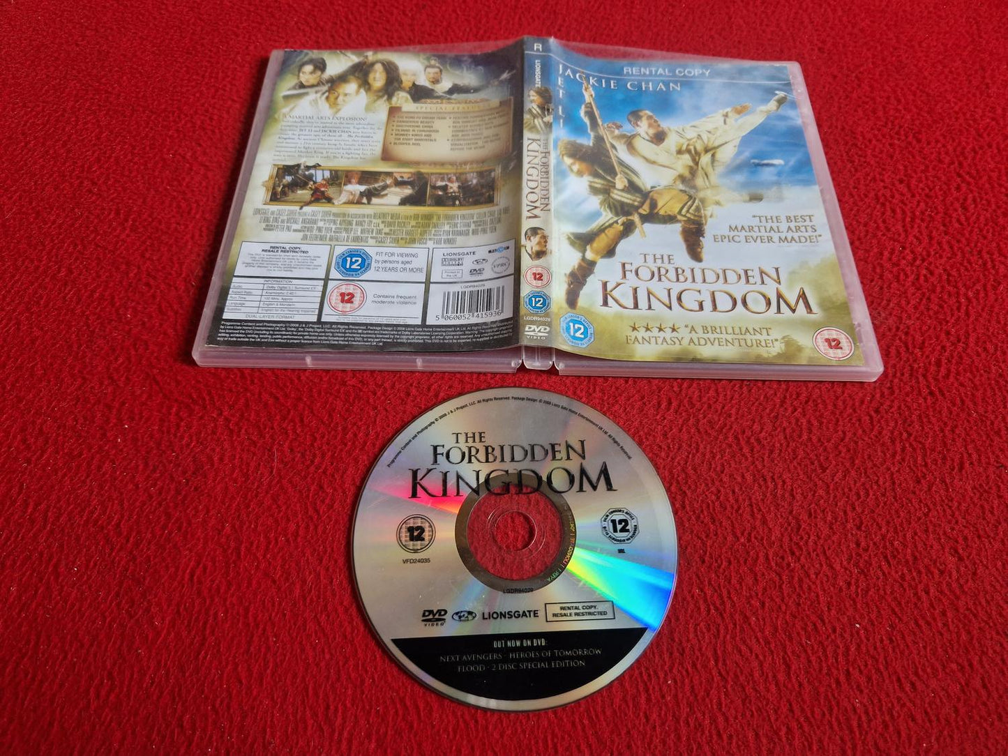 THE FORBIDDEN KINGDOM DVD
