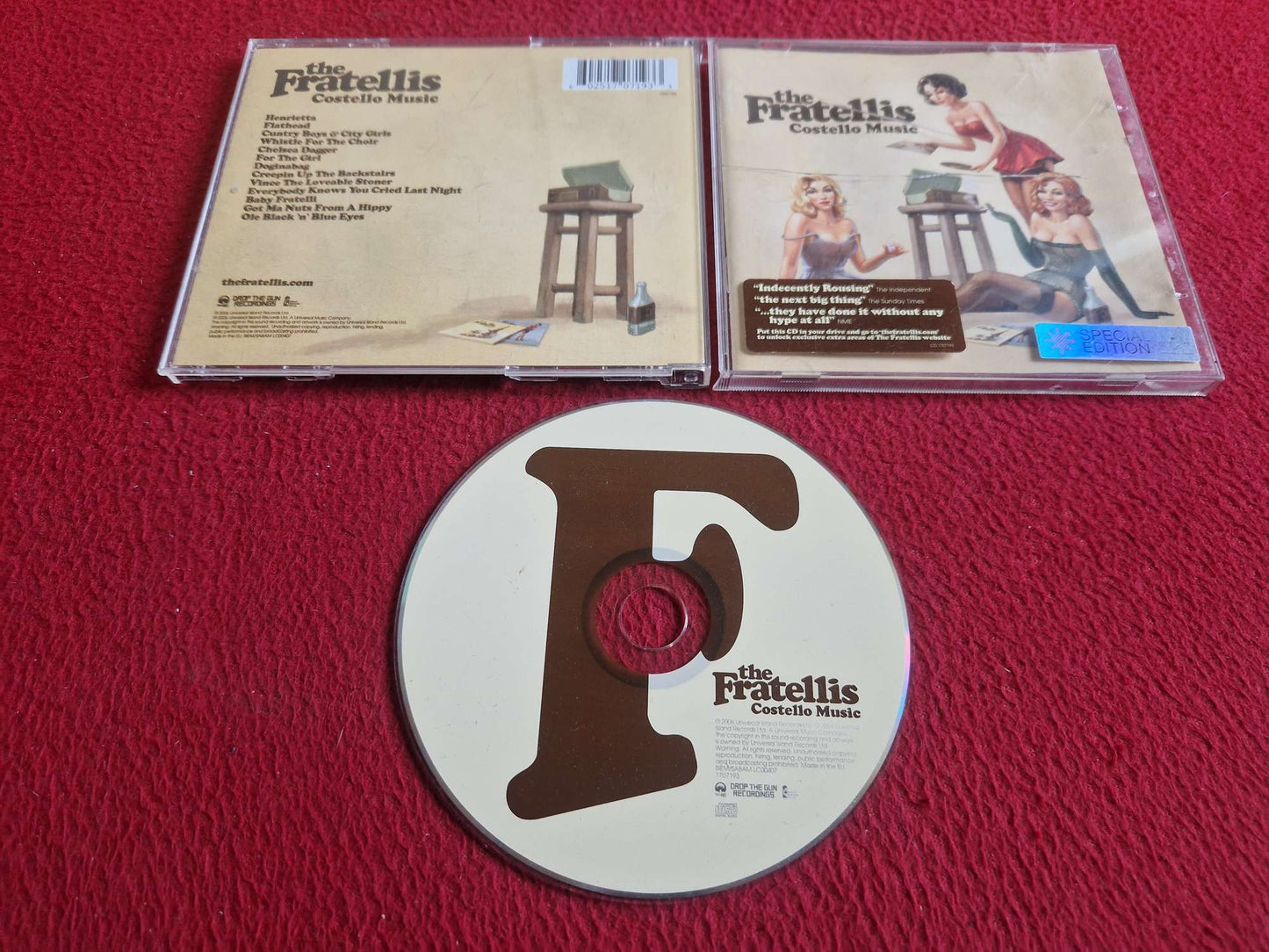 THE FRATELLIS COSTELLO MUSIC CD