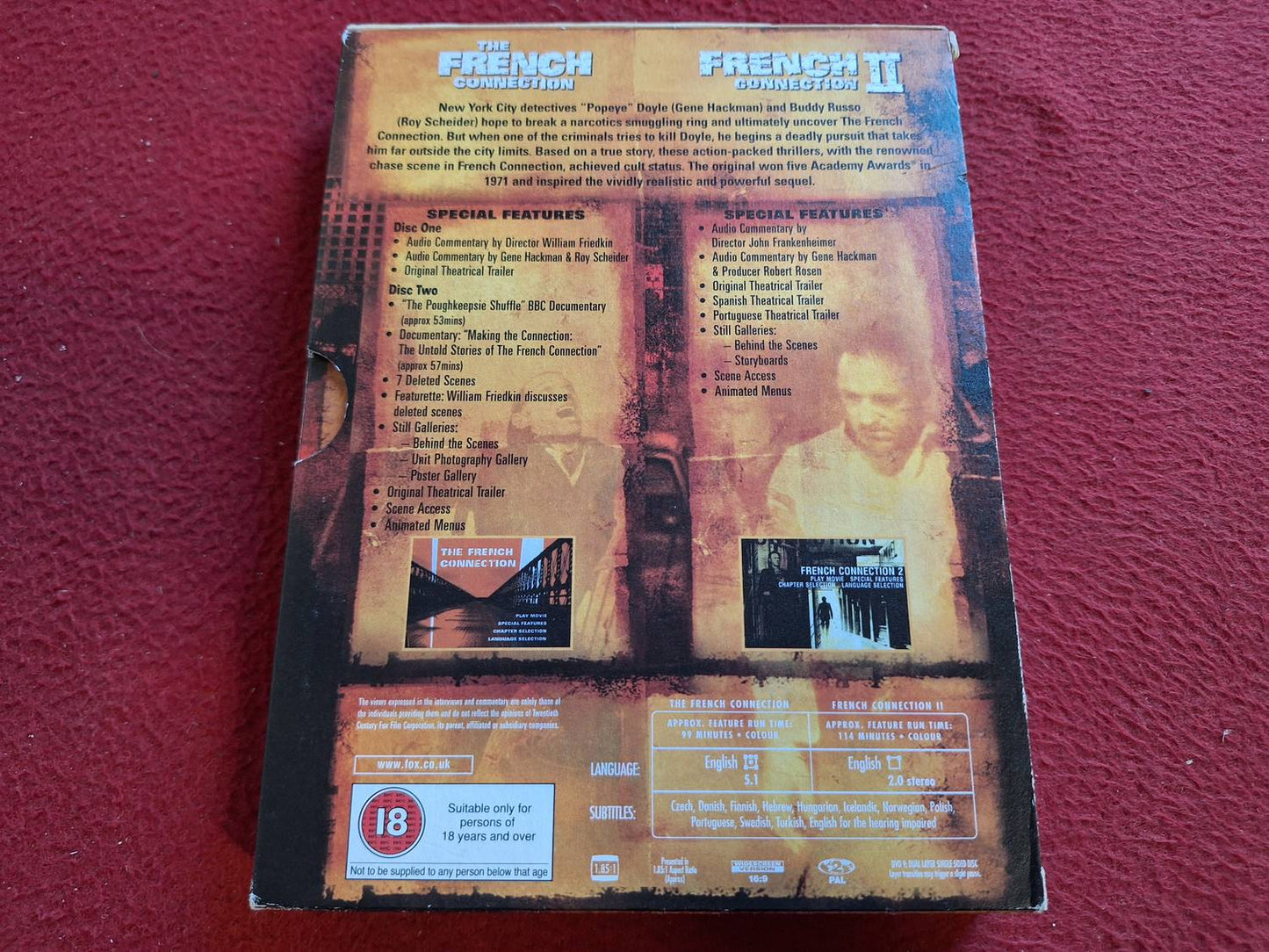 THE FRENCH CONNECTION / THE FRENCH CONNECTION II BOX DVD