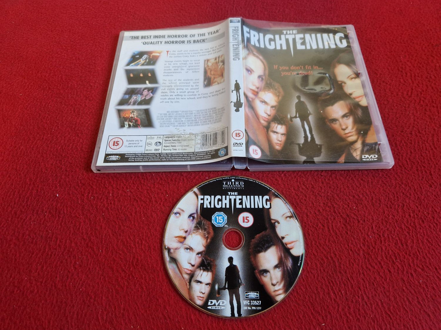 THE FRIGHTENING DVD