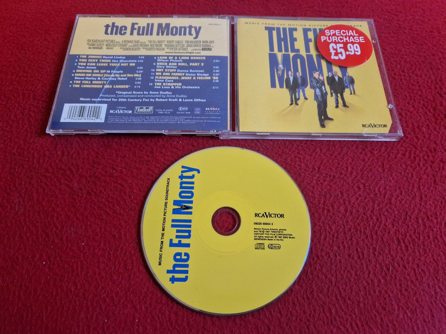 THE FULL MONTY MUSIC FROM THE MOTION PICTURE SOUNDTRACK CD