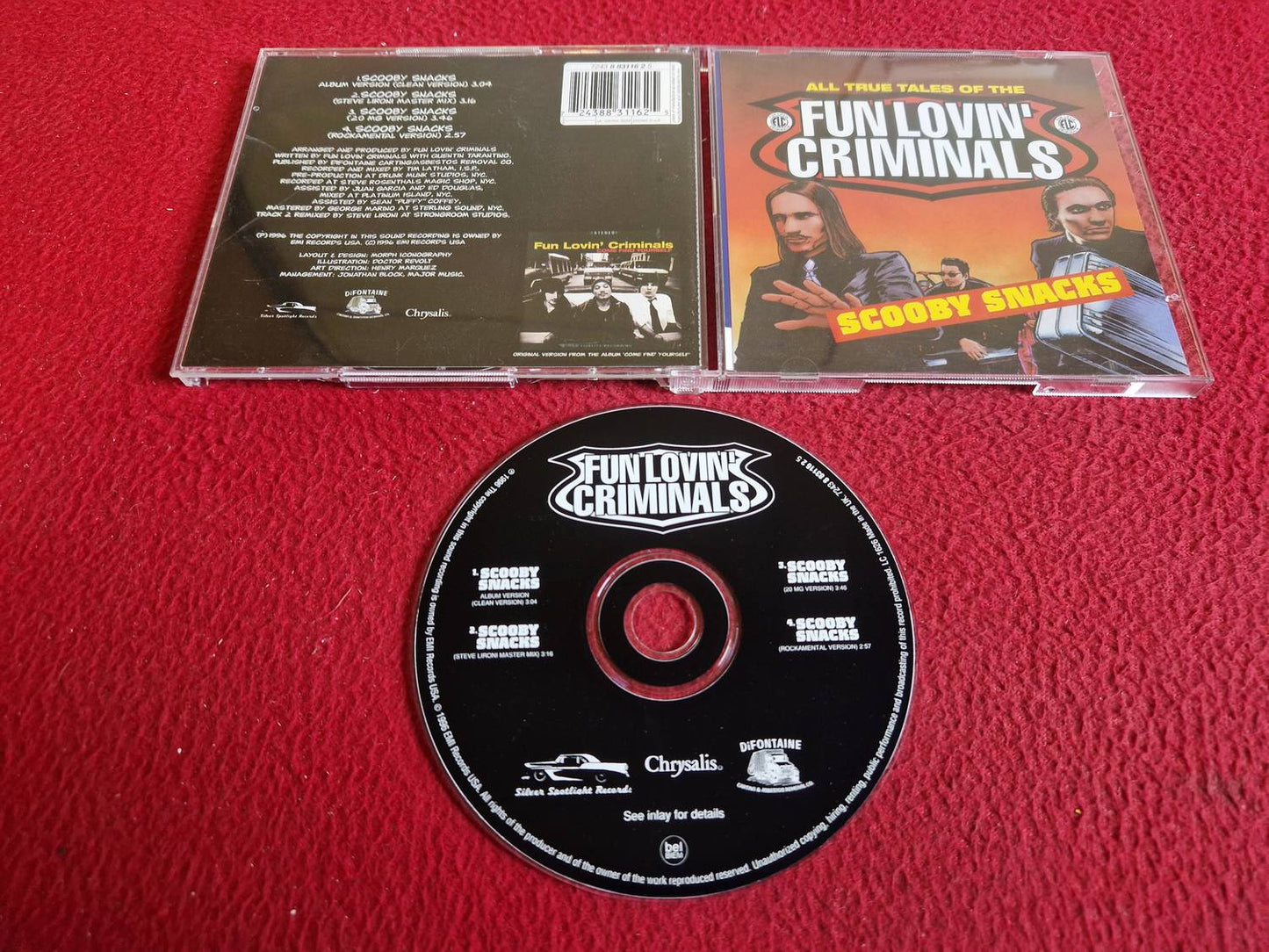 THE FUN LOVIN' CRIMINALS SCOOBY SNACKS ALL TRUE TALES OF CD