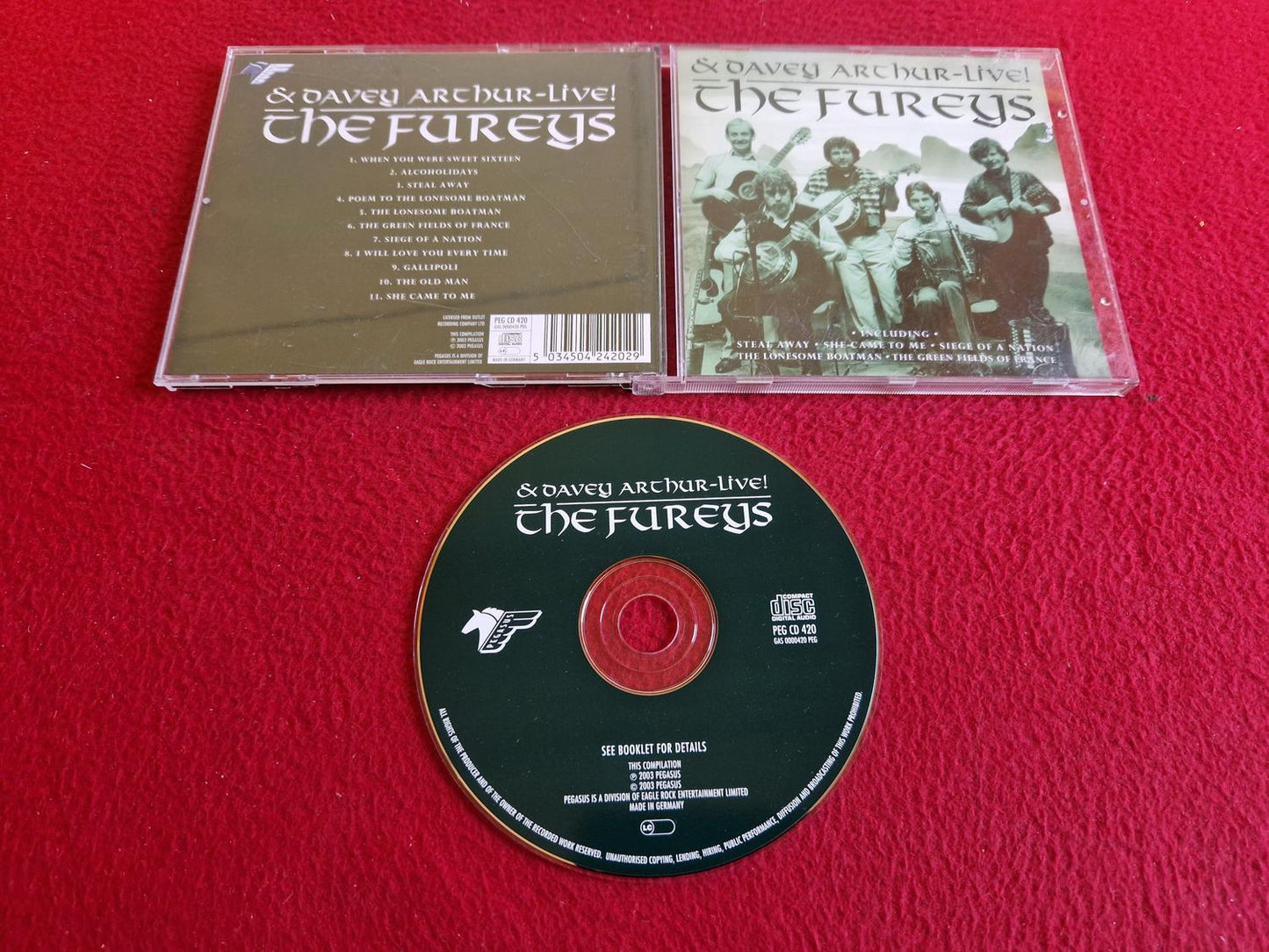 THE FUREYS & DAVEY ARTHUR LIVE CD