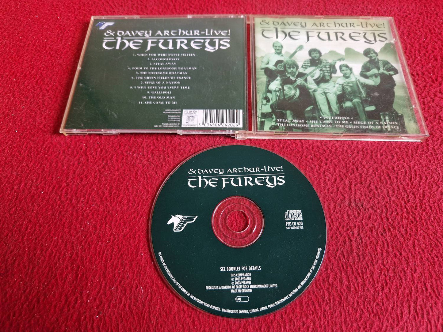 THE FUREYS & DAVID ARTHUR LIVE! CD