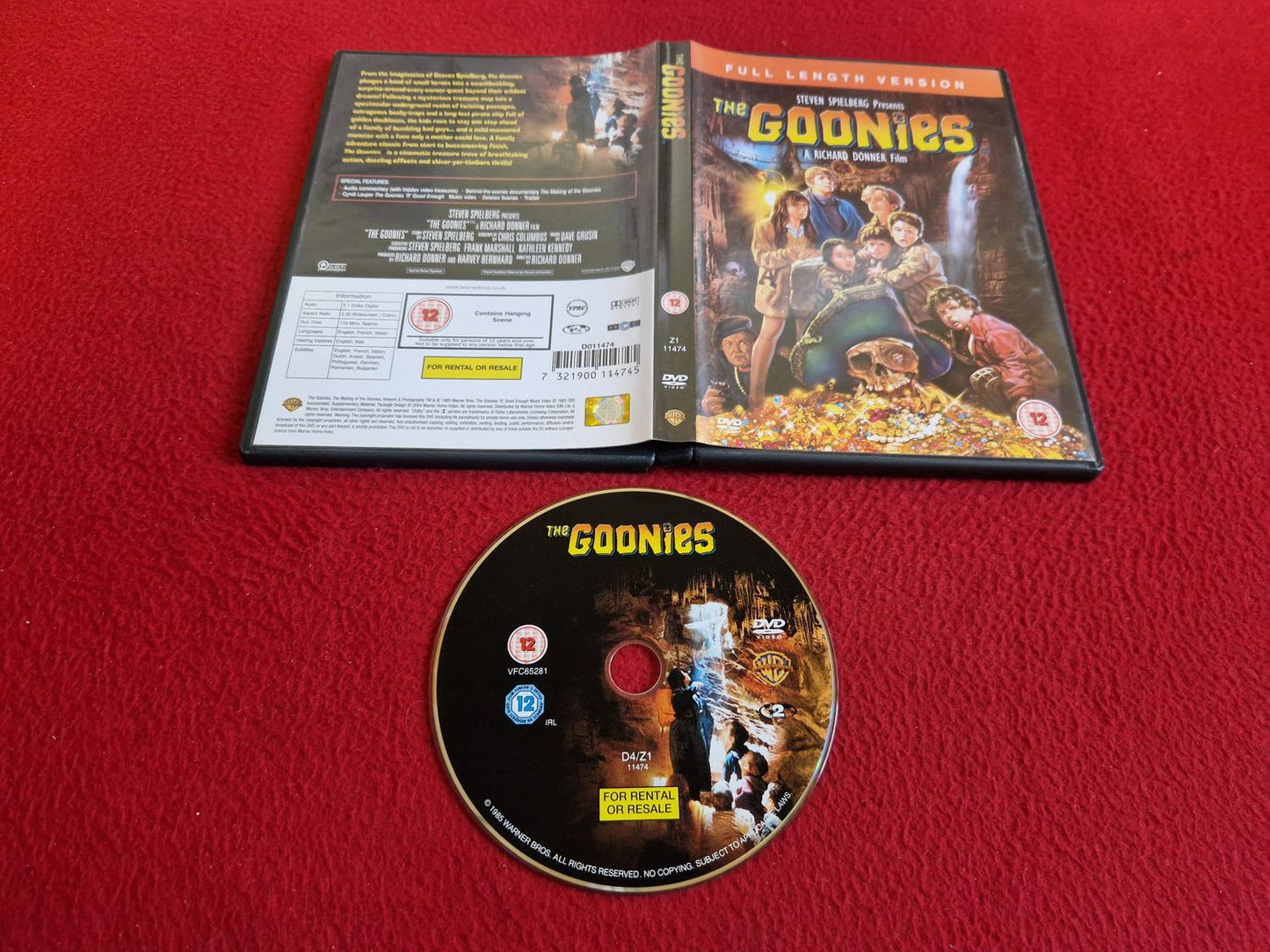 THE GOONIES DVD