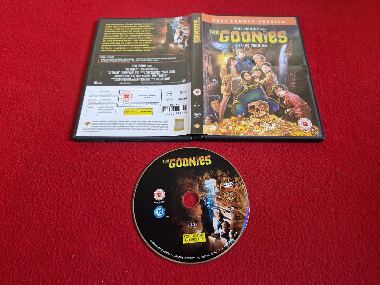 THE GOONIES DVD