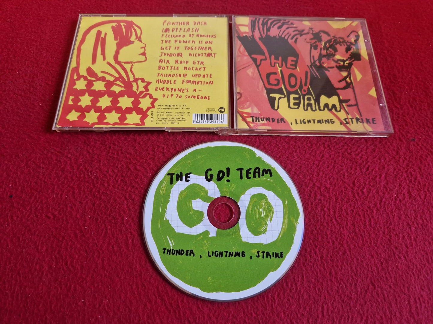 THE GO! TEAM THUNDER LIGHTNING STRIKE CD