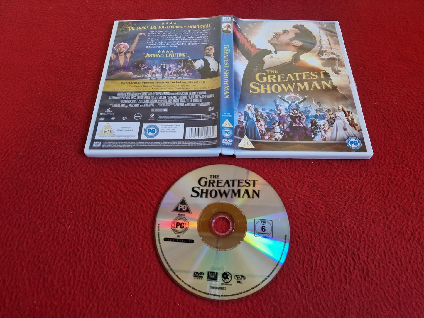 THE GREATEST SHOWMAN DVD