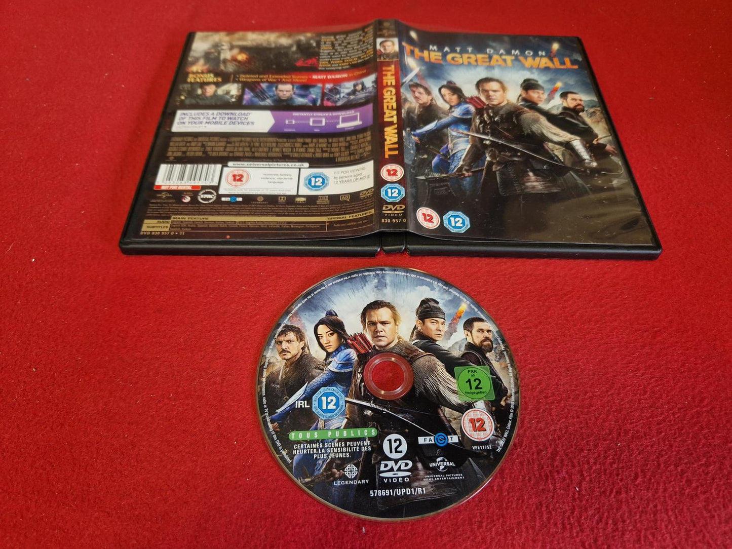 THE GREAT WALL till DVD