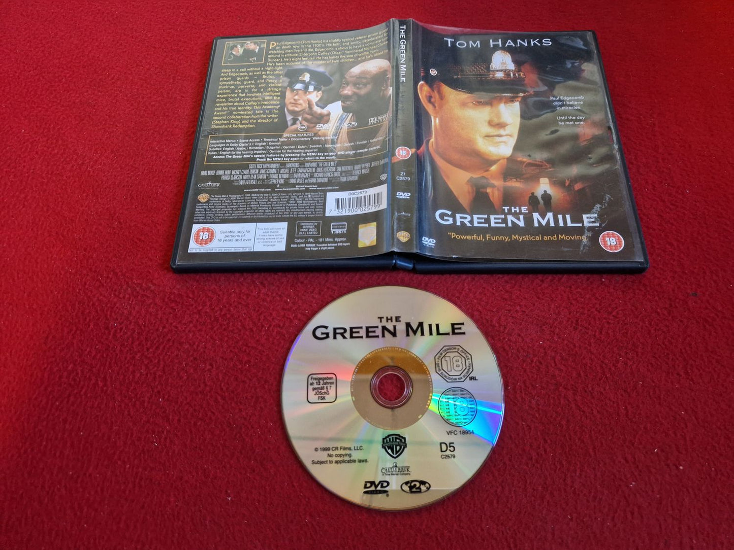 THE GREEN MILE DVD