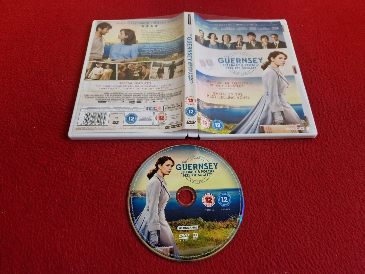 THE GUERNSEY LITERARY & POTATO PEEL PIE SOCIETY DVD