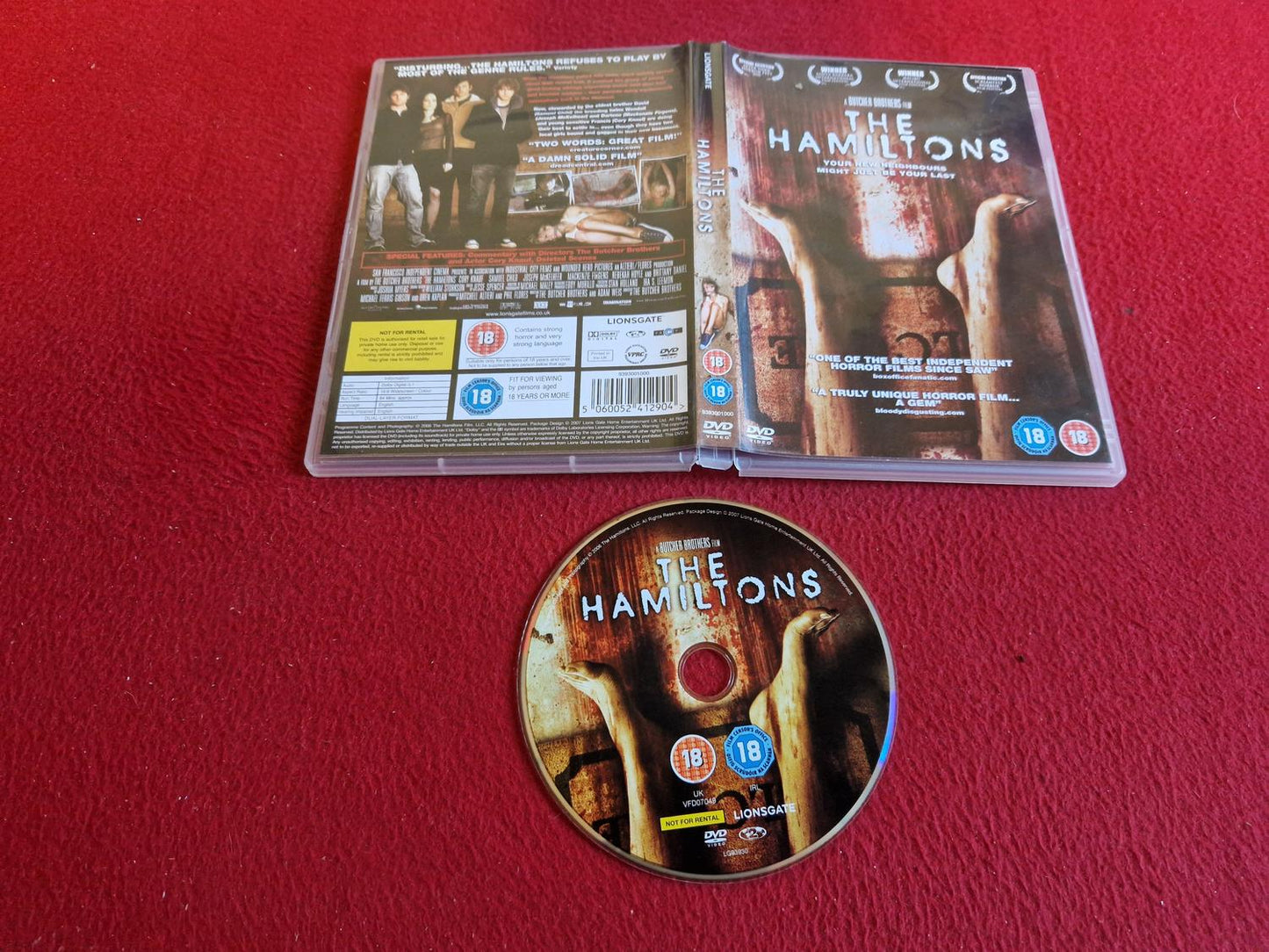 THE HAMILTONS DVD